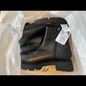 Zara Boots (LEATHER) brand new
